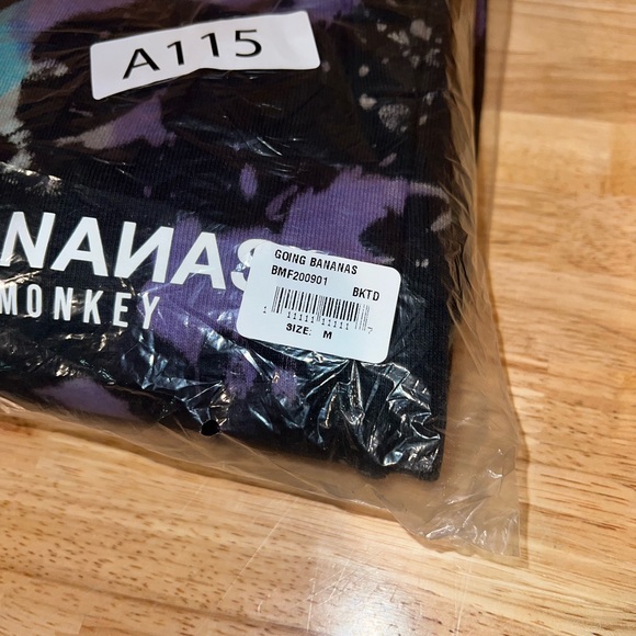 NEW Bananas Monkey ‘Going Bananas’ Tie Dye Heavyweight Sweatpants Joggers NWT - Picture 11 of 11